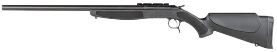 CVA CR4830 Scout Full Size 450 Bushmaster 1 Shot 25 in Matte Blued Steel Barrel, Rail Mount Steel Receiver, Black Fixed Synthetic Stock, Rifle