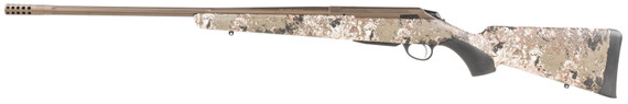 Tikka JRTXVW316 T3x Lite 308 Win 3+1 22.40 in Midnight Bronze Cerakote Fluted Threaded Barrel, Steel Receiver, Veil Wideland Fixed Synthetic Stock, Black Interchangeable Backstrap Grip, Rifle