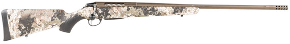 Tikka JRTXVW370 T3x Lite Full Size 7mm Rem 3+1 24.30 in Midnight Bronze Cerakote Fluted Threaded Barrel, Steel Receiver, Veil Wideland Fixed Synthetic Stock, Black Interchangeable Backstrap Grip, Rifle