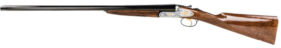 F.A.I.R. FRISPRDL1628 Iside De Luxe Prestige 16 Gauge 2rd 2.75 in 28 in Blued Barrel, Steel Receiver w/Silver Engraved Metal Finish, Walnut Stock, Gold Trigger, Shotgun