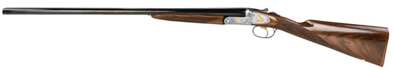 F.A.I.R. FRISPRDL2028 Iside De Luxe Prestige 20 Gauge 2rd 3 in 28 in Blued Barrel, Steel Receiver w/Silver Engraved Metal Finish, Walnut Stock, Shotgun