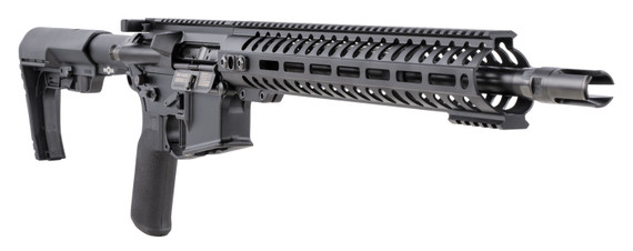 Patriot Ordnance Factory 01648 Minuteman Direct Impingement *CA Compliant 5.56x45mm NATO 16.50 in 10+1 Black Hard Coat Anodized 6 Position MFT Stock, Rifle