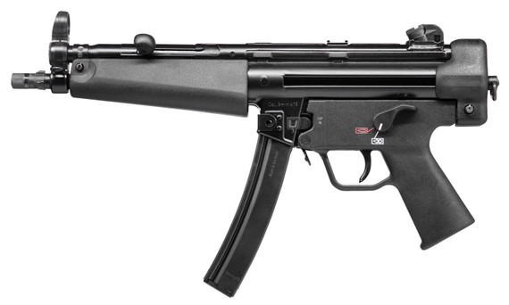 H&K 81000477 SP5 9mm Luger 30+1 8.86 in Black Steel Barrel, Black Aluminum Receiver, Black Polymer Grips, Pistol
