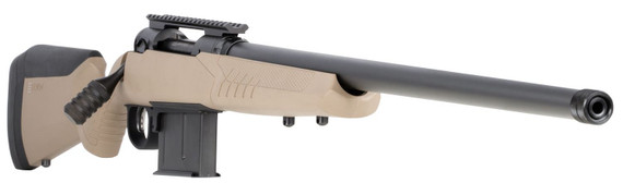 Savage Arms 57491 110 Tactical Desert Full Size 300 Win Mag 5+1 24 in Matte Black Heavy Threaded Barrel, Picatinny Rail Carbon Steel Receiver, Matte FDE Adj AccuStock Synthetic, Rifle