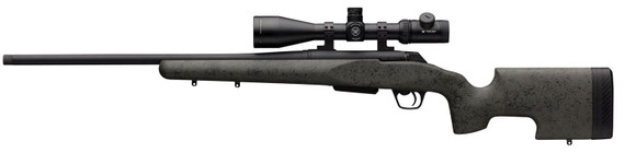 Winchester 535732289 XPR Renegade Long Range SR Full Size 6.5 Creedmoor 3+1 22 in Black Perma-Cote Threaded Sporter Barrel, Steel Receiver, Black Webbed Green Grayboe Renegade Long Range Synthetic Stock, Rifle