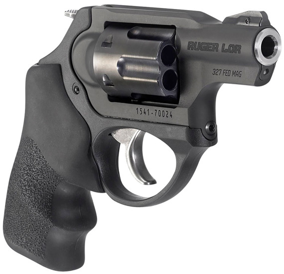 Ruger 5462 LCRx Small Frame 327 Federal Mag 5 Shot, 1.87 in Matte Black Steel Barrel, Black PVD Cylinder, Matte Black Stainless Steel Frame, Black Hogue Tamer Monogrip, Exposed Hammer , Revolver