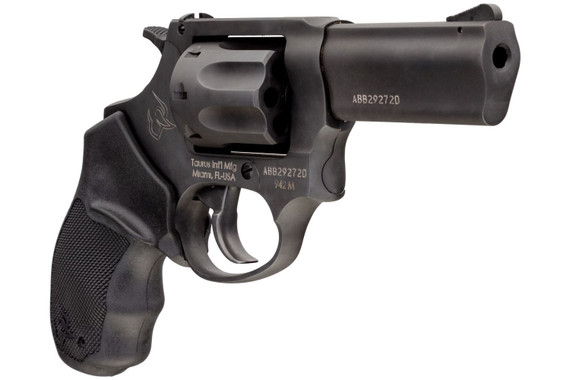 Taurus 2942M031 942 22 WMR 8rd 3 in Barrel, Overall Matte Black Finish Steel & Finger Grooved Black Polymer Grip , Revolver