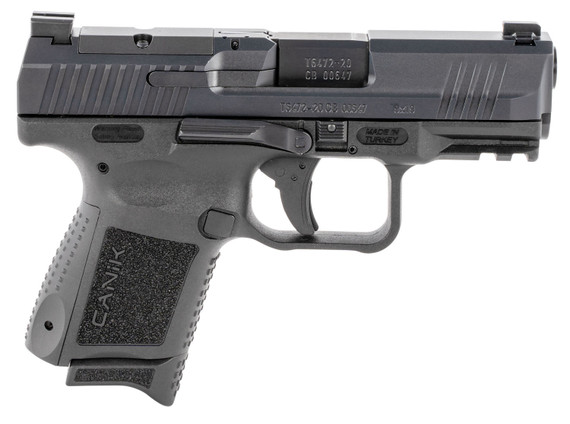 Canik HG5643N TP9 Elite Sub-Compact 9mm Luger 15+1/12+1 3.60 in Black Nitride Match Grade Barrel, Optic Ready/Serrated Steel Slide & Black Polymer Frame w/Picatinny Rail Black Interchangeable Backstrap Grip, Pistol