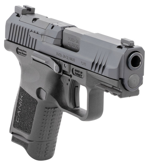 Canik HG5643N TP9 Elite Sub-Compact 9mm Luger 15+1/12+1 3.60 in Black Nitride Match Grade Barrel, Optic Ready/Serrated Steel Slide & Black Polymer Frame w/Picatinny Rail Black Interchangeable Backstrap Grip, Pistol