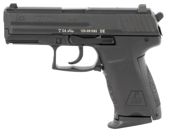 HK 81000052 P2000 V3 SA/DA 40 S&W 3.66 in 10+1 Black Black Interchangeable Backstrap Night Sights 3 Magazines
