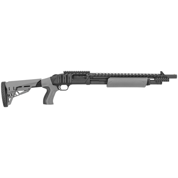 Mossberg 500, ATI Tactical, TALO, Pump, 12 Gauge, 3 in Chamber, 18.5 in, Gray, Collapsible Stock, 5 Round, Bead Sight 50431