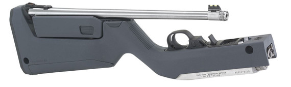 Ruger 31152 10/22 Takedown 22 LR 10+1 16.40 in Barrel, Satin Stainless Steel, Magpul X-22 Backpacker Stealth Gray Stock, Cross-Bolt Manual Safety, Includes 4 BX-1, Magazines, Rifle