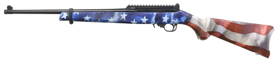 Ruger 31154 10|22 Carbine 4th Edition 22 LR 10+1 18.50 in American Flag Satin Black Right Hand