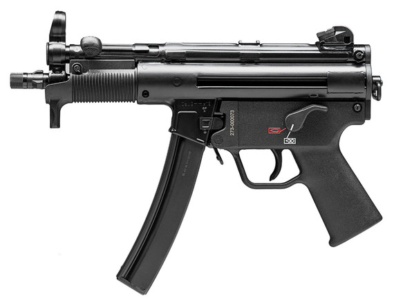 H&K 81000481 SP5K PDW 9mm Luger Caliber with 5.83 in Barrel, 30+1 Capacity, Black Metal Finish, No Stock (Sling Mount), Black Polymer Grip Right Hand, Pistol