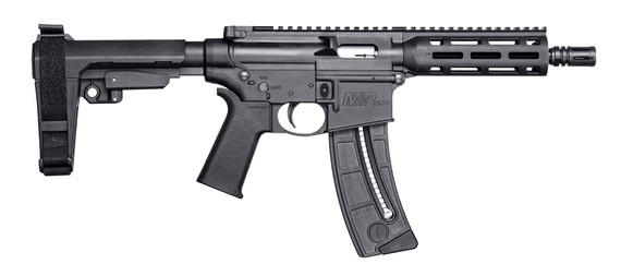 Smith & Wesson 13321 M&P15-22 Pistol 22 LR 8 in 25+1 Black No Brace