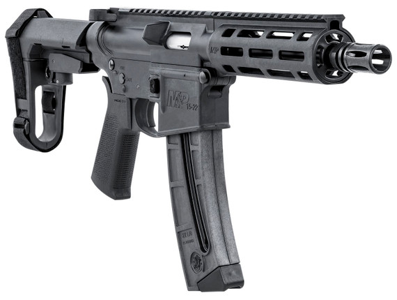 Smith & Wesson 13321 M&P15-22 Pistol 22 LR 8 in 25+1 Black No Brace