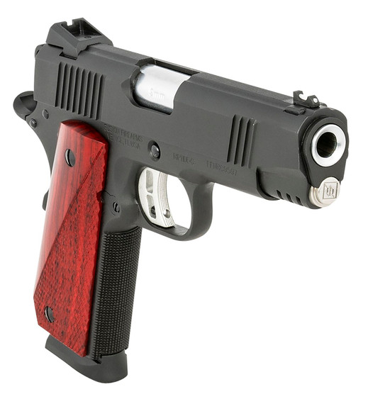 Fusion Precision 1911RIPTIDEC9MM Freedom Riptide C 9mm Luger 4.25 in 8+1 Black Black Military 70 Series Steel Slide Cocobolo Grip