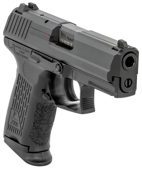 H&K 81000039 P2000 V2 LEM Full Size Frame 9mm Luger 10+1, 3.66 in Black Steel Barrel, Serrated Steel Slide, Polymer Frame w/Picatinny Rail, Black Interchangeable Backstrap Grip, Pistol