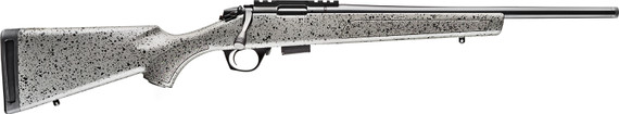 Bergara BMR003 BMR Full Size 22 WMR 5+1/10+1 18 in Matte Blued Steel Threaded Barrel & Steel Receiver, Fixed Gray/Black Speckled Synthetic Stock, Rifle