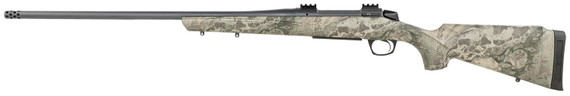 CVA CR6985 Cascade Full Size 28 Nosler 3+1, 26 in Sniper Gray Cerakote Carbon Steel Threaded Barrel, Sniper Gray Cerakote Steel Receiver, Exclusive Realtree Rockslide Fixed w/SoftTouch Stock, Right Hand, Rifle