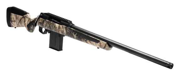 Savage Arms 57660 Impulse Predator 6.5 Creedmoor 10+1 20 in Threaded Medium Contour Carbon Steel Barrel, Matte Black Aluminum Receiver, Mossy Oak Terra Gila Fixed AccuStock with AccuFit, Includes Detachable Box Mag, Rifle