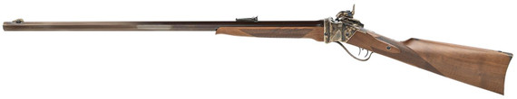 Taylors & Company 210120 1863 Sharps Sporting 45 Cal Percussion 1rd 32 in Blued Octagon Barrel, Color Case Hardened Rec, Walnut Furniture, Double Set Trigger, Dovetail Ladder Sight Black Powder, Rifle