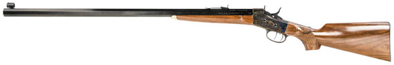 Taylors & Company 210164 Rolling Block John Bodine 45-70 Gov 1rd 34 in Blued Octagon Barrel, Color Case Hardened Steel Receiver, Walnut/ Fixed, Pistol Grip Stock, Right Hand, Rifle