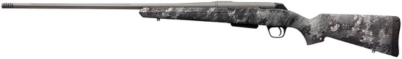 Winchester 535776218 XPR Extreme Hunter Full Size 7mm-08 Rem 3+1 22 in Tungsten Gray Cerakote Threaded Sporter Barrel, Steel Receiver, TrueTimber Midnight Fixed Synthetic Stock, Rifle