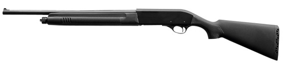 Akkar 111225 Churchill 220 Combo 20 Gauge 18.50 in or 26 in Vent Rib Barrel 3 in 5+1, Blued Metal Finish, Black Synthetic Stock, 18.50 in Barrel w/Steel Fixed Sight, Fiber Optic Front Sight, Shotgun