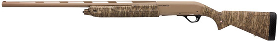 Winchester 511233392 SX4 Hybrid Hunter 12 Gauge 3 in 4+1 (2.75 in) 28 in Vent Rib Steel Barrel, Aluminum Alloy Receiver, FDE Cerakote Rec/Barrel, Mossy Oak Bottomland Stock & Forearm w/Textured Grip Panels & LOP Spacers, Shotgun