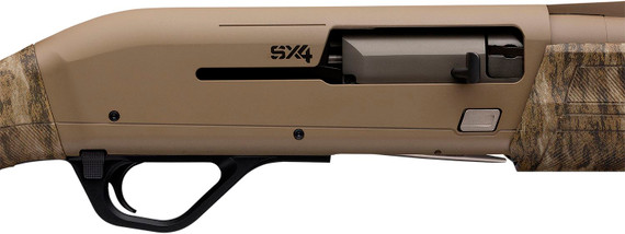 Winchester 511233392 SX4 Hybrid Hunter 12 Gauge 3 in 4+1 (2.75 in) 28 in Vent Rib Steel Barrel, Aluminum Alloy Receiver, FDE Cerakote Rec/Barrel, Mossy Oak Bottomland Stock & Forearm w/Textured Grip Panels & LOP Spacers, Shotgun