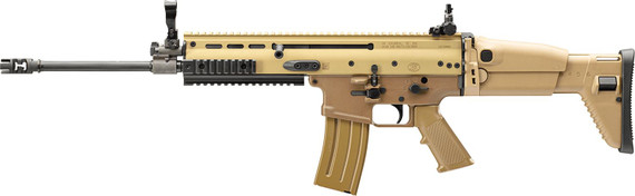 FN 986012 SCAR 16s NRCH 5.56x45mm NATO 16.25 in Barrel 10+1, FDE Anodized Receiver, FDE Telescoping Side-Folding Stock With Adjustable Cheekpiece, Rifle