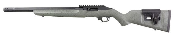 Ruger 31110 10/22 Competition Full Size 22 LR 10+1 16.12 in Satin Black Threaded Bull Barrel, Black Hard Coat Anodized Picatinny Rail Aluminum Receiver, Black Speckled Gray Laminate Adj Comb Stock, Left Hand, Rifle
