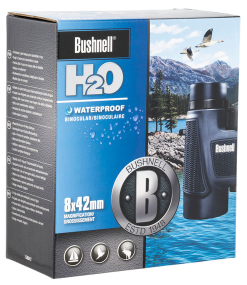 Bushnell 158042 H2O 8x42mm BaK-4 Roof Prism Black Rubber Armor