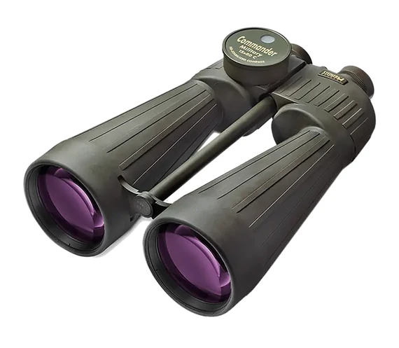 Steiner 2693 M1580 Reticle & Compass 15x80mm Range Finding Reticle Floating Prism Sports-Auto Focus, OD Green Makrolon w/Rubber Armor Features Compass Binoculars