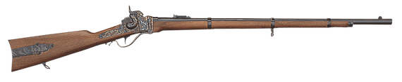 Taylors & Company 210122 1859 Infantry Sharps 54 Cal Black Powder 30 in Color Case Hardened Frame Blued Barrel Walnut Stock Black Powder, Rifle