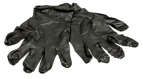 Hunters Specialties 01071 Nitrile Field Dressing Gloves Black Large 10 Per Pkg