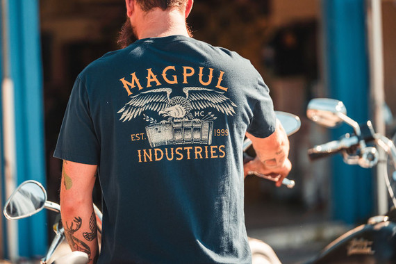 Magpul MAG1188410S, Magazine Club T-Shirt Navy Small Short Sleeve Graphic T Shirt