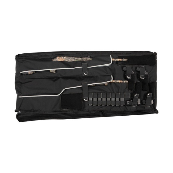 Allen 78103 Gun Closet Hanging Garment Case with Tricot Lining, 8 Mag Storage Compartments, Lockable Zippers & Black Finish Holds up to 4 Handguns & 2 Long Guns
