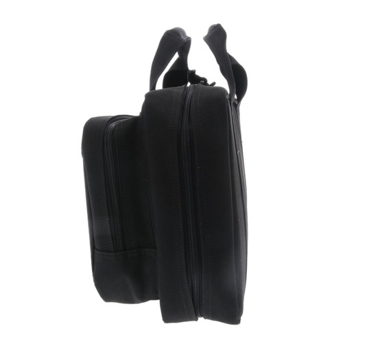 GPS Bags PC15, Pistol Case Black 600D Polyester with Mag Storage, Lockable Zippers & Cushioned Compartment Holds 1Handgun
