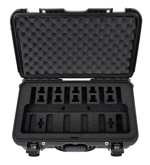 Nanuk 9356UP1 935 6 Up, Pistol Case Black Polymer w/ Closed-Cell Foam Padding 22 in L x 14 in W x 9 in H Interior Dimensions