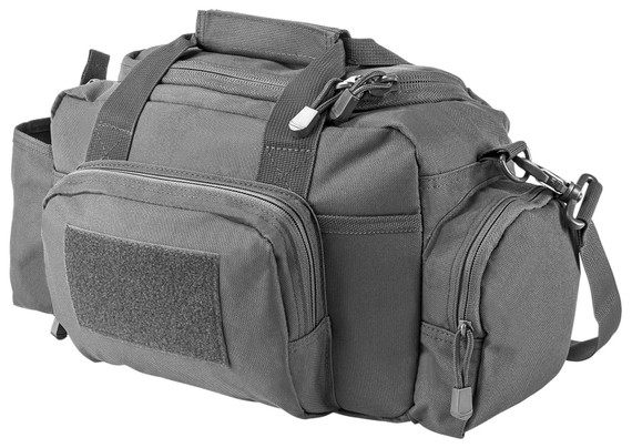 NcStar CVSRB2985U VISM Small Range Bag Side Pockets, PALs Webbing, Carry Handles/Adjustable Shoulder Strap, 12 inL x 5 inW x 7 inH Interior Dimensions Urban Gray