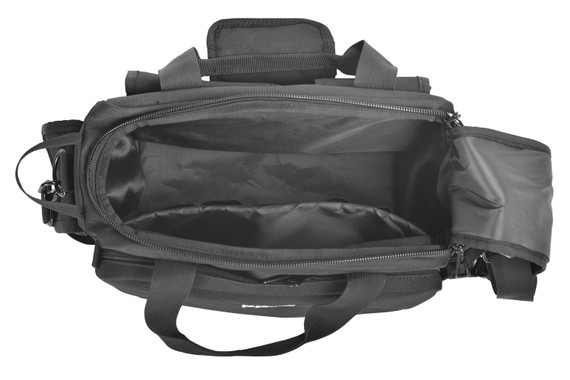 Rukx Gear ATICTRBB Tactical Range Bag Water Resistant Black 600D Polyester with Hidden, Handgun Pocket, Mag & Ammo Storage, Non-Rust Zippers & Carry Handle 16 in x 7.50 in x 10.50 in Interior Dimensions