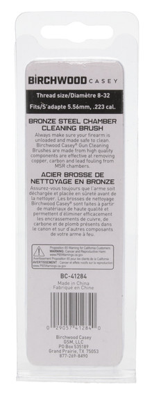 Birchwood Casey 41284 MSR Chamber Brush 556/223 Bronze/Steel