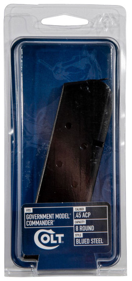 Colt Mfg SP54926BRP 1911 Government 8rd 45 ACP 1911 Commander/Government Blued Stainless Steel, Magazine