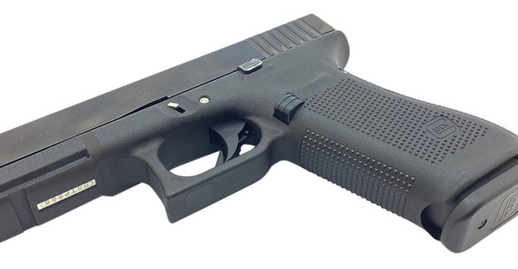 Cross Armory CRG5MCBK Mag Catch Extended Compatible w/Glock Gen4-5 Black Anodized Aluminum