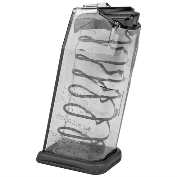 ETS Group GLK-29 Pistol Mags Clear Detachable 10rd for 10mm Auto Glock 29