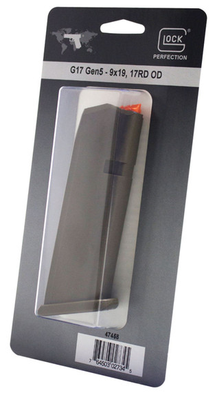 Glock 47458 G17 17rd 9mm Luger OD Green Polymer, Magazine