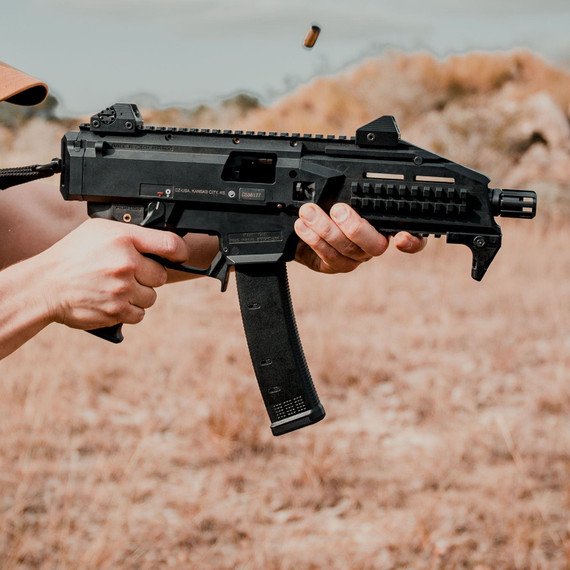 Magpul MAG1013BLK PMAG 35rd 9mm Luger Fits CZ Scorpion EVO 3 S1 Black Polymer, Magazine
