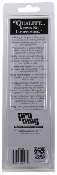 ProMag CAR02 Standard 5rd 30 Carbine Fits U.S M1 Carbine Blued Steel, Magazine
